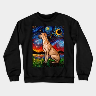 Fawn Great Dane Night Crewneck Sweatshirt